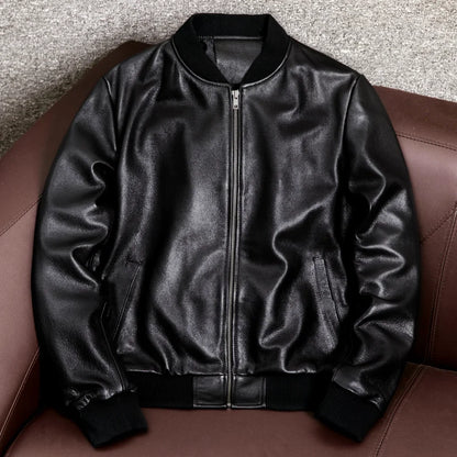 Leather Bomber Jacket