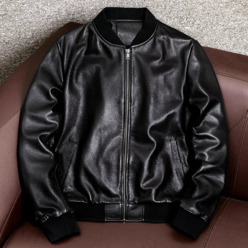 Leather Bomber Jacket